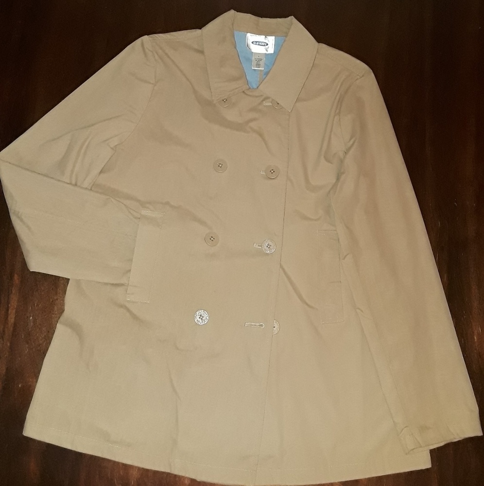 Tan Double Breasted Pea Coat
